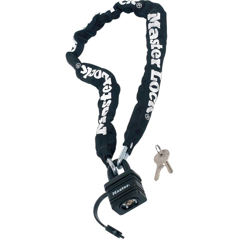 Master Lock Weather Tough 40mm Padlock & Chain 90cm x 6mm 8390EURDPRO