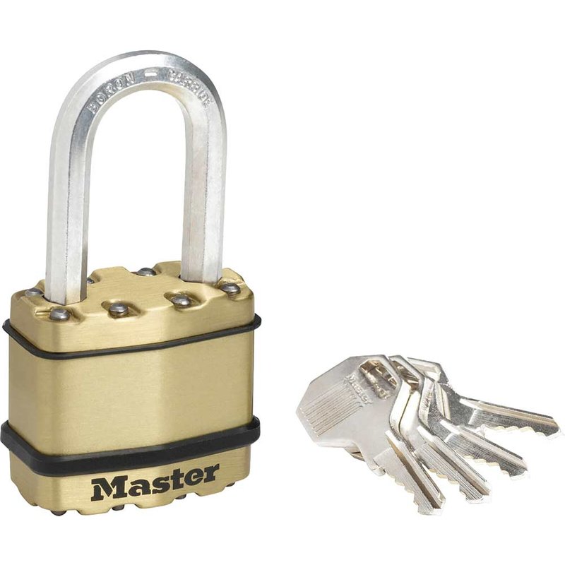 Master Lock Excellâ„¢ Brass Finish 45mm Padlock 4-Pin - 38mm Shackle M1BEURDLF