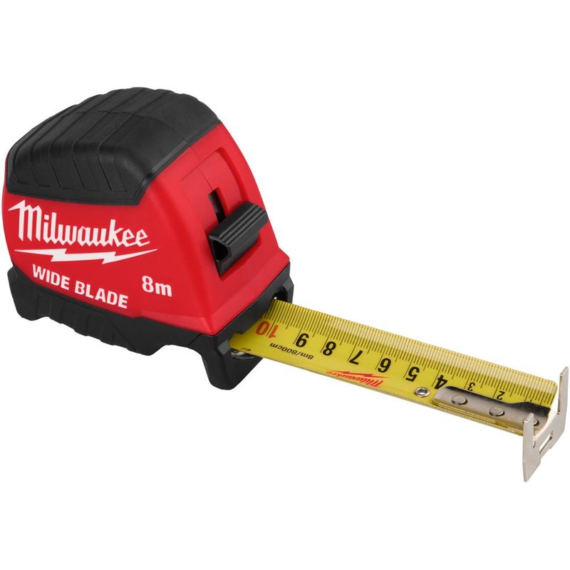 Milwaukee Wide Blade Gen 2 Tape Measure Metric Metric 8m 35mm
