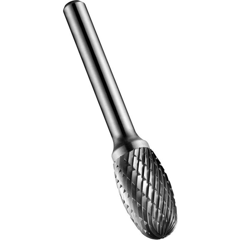 Dormer Solid Carbide Bright Rotary Burr Oval 12.7mm x 6mm P80912.7X6.0