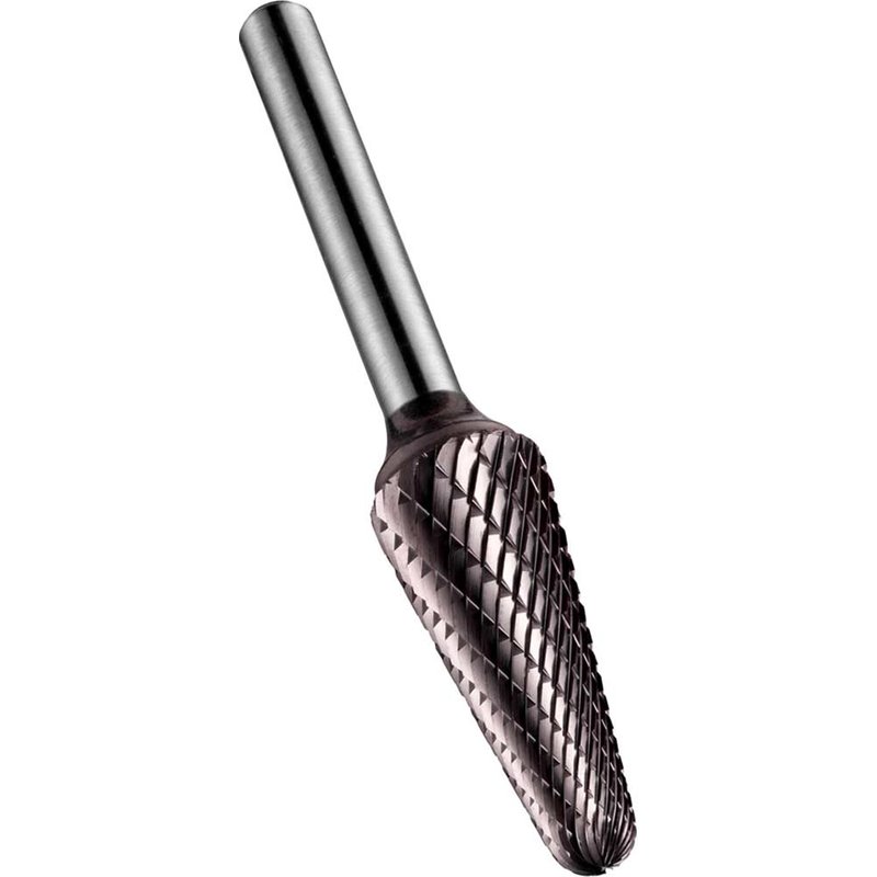 Dormer P821C TiAlN Ball Nosed Cone Carbide Burr 12.7mm 32mm 6mm