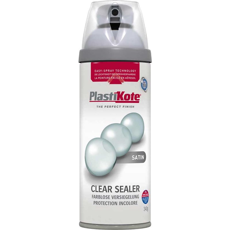 PlastiKote Premium Acrylic Satin Clear 400ml 24001 024001