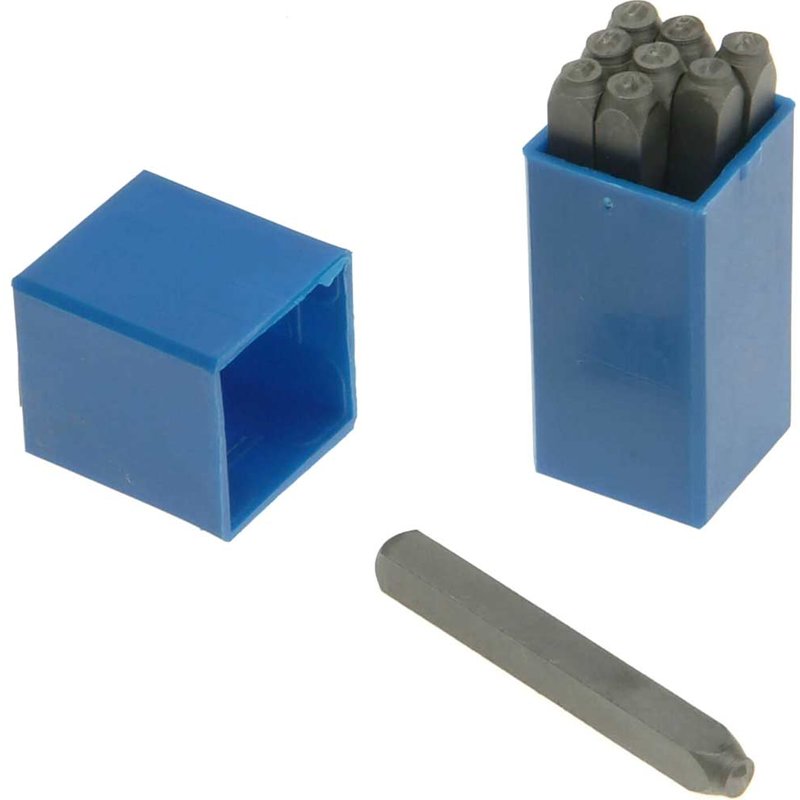 Priory 180- 6.0mm Set of Number Punches 1/4in PRI1806
