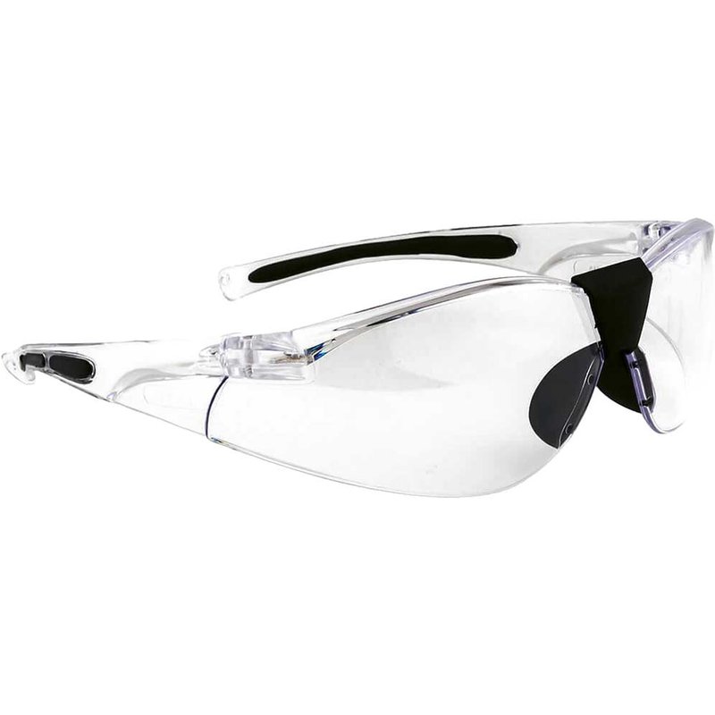 Portwest Extra Wrap Around Safety Glasses Black Smoke