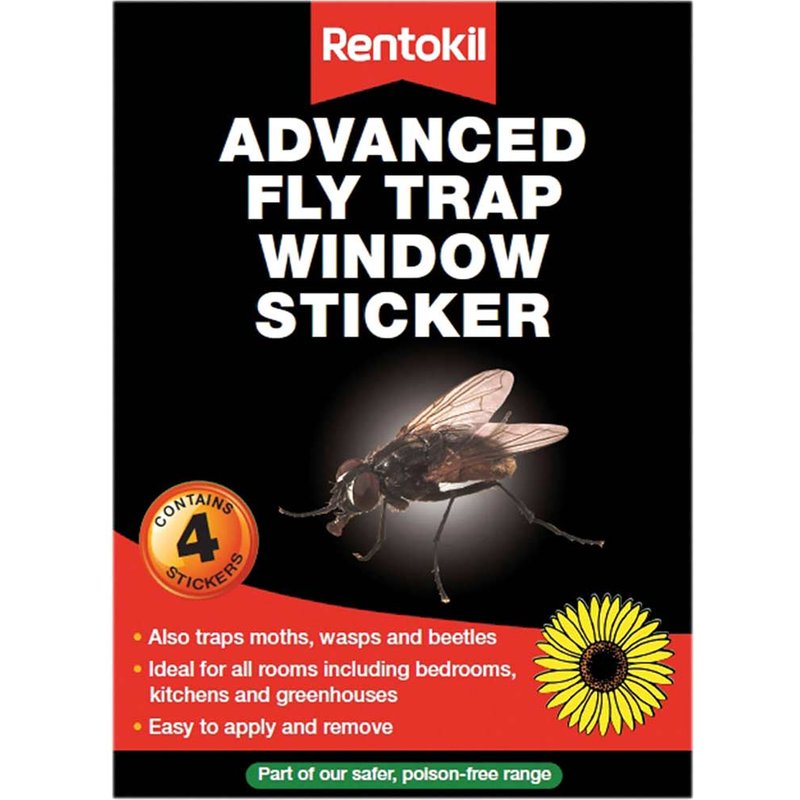 Rentokil Window Fly Stickers x 4 FW35A FW35A