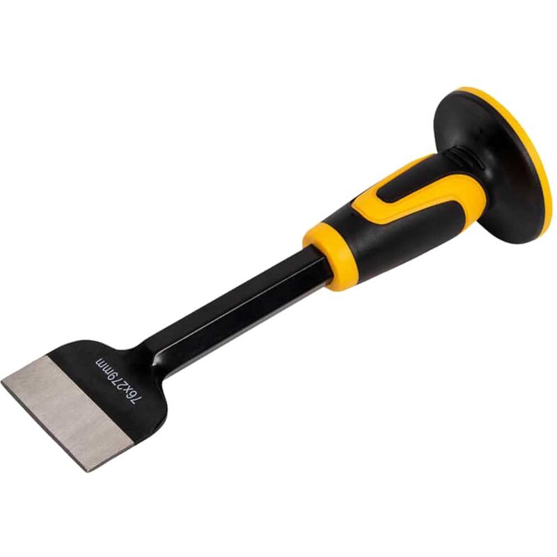 Roughneck Electrician's Bolster with Hand Guard 76 x 279mm (3 x 11in) 19mm Shank 31-990
