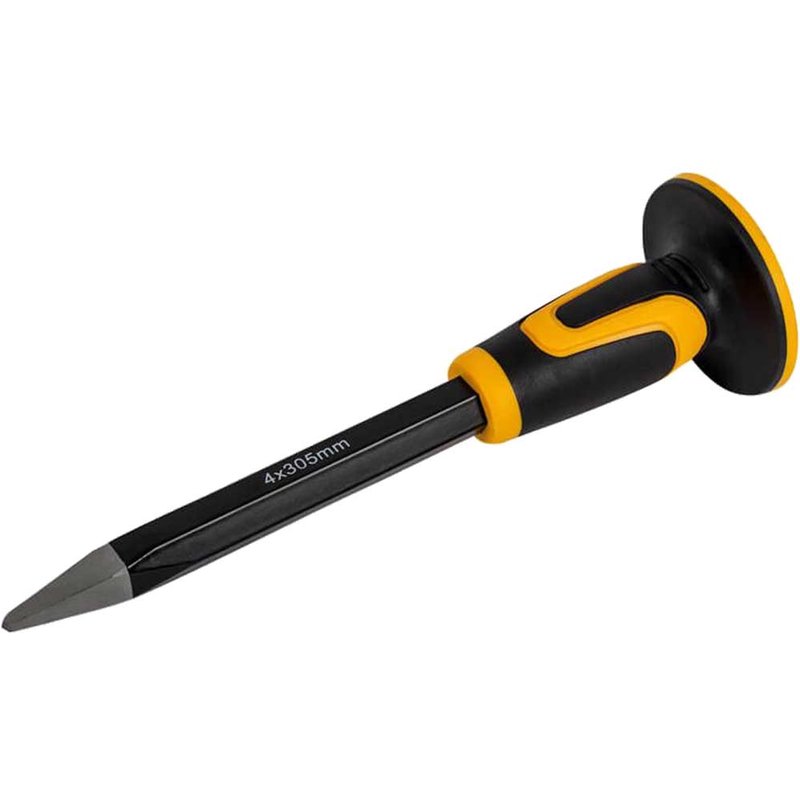 Roughneck Concrete Chisel With Guard 300 x 25 x 4mm Point 31-998