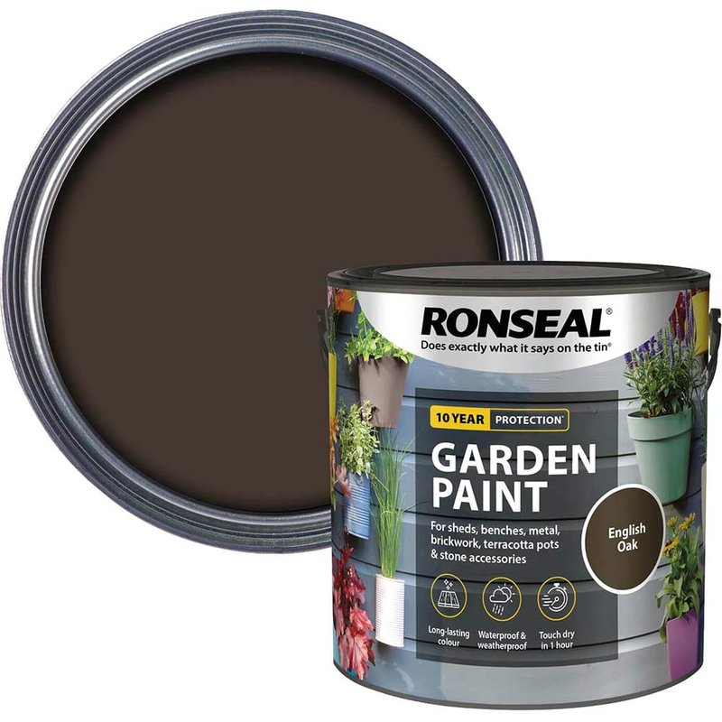 Ronseal General Purpose Garden Paint English Oak 2.5l