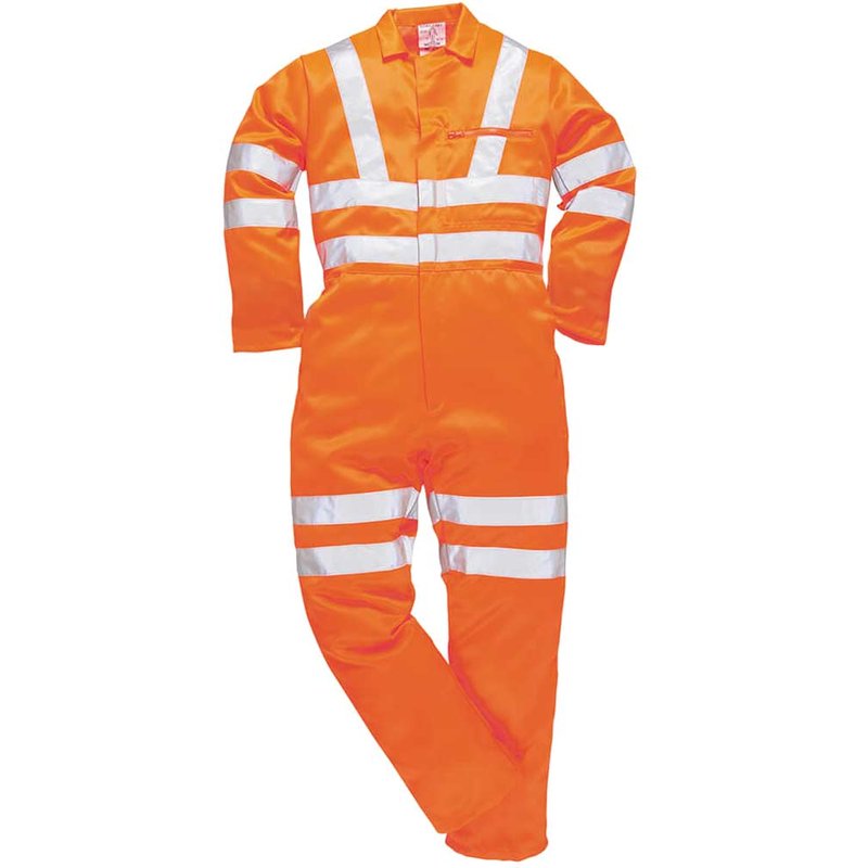 Portwest RIS Hi Vis Polycotton Coverall Orange XL 33"