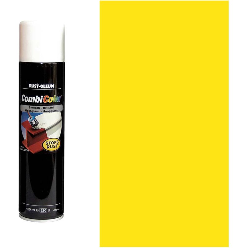 Rust Oleum CombiColor Metal Spray Paint Light Yellow 400ml