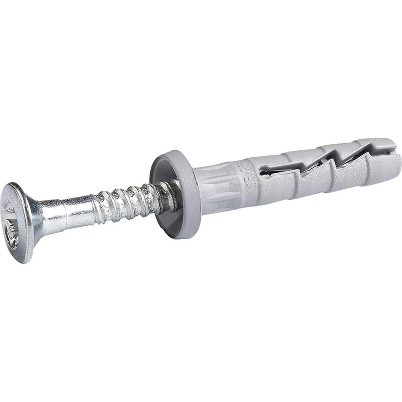 Rawl FX-N-C Nylon Hammer In Fixing with Cylindrical Head Screw 5mm 40mm Pack of 100