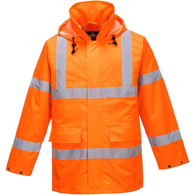 Oxford Weave 150D Class 3 Lite Hi Vis Traffiic Jacket Orange 3XL