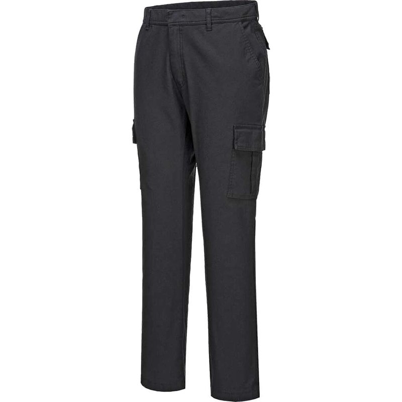 Portwest Stretch Slim Combat Trousers Black 40" 29"