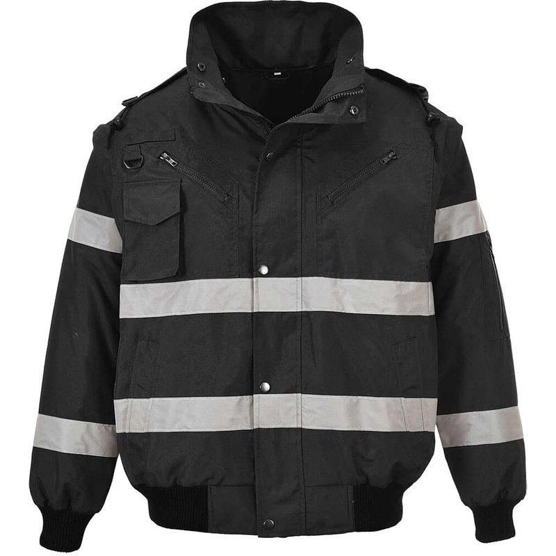Portwest Iona 3 in 1 Bomber Jacket Black S