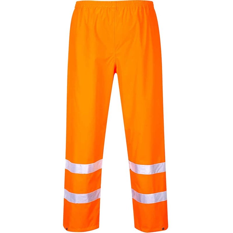 Oxford Weave 300D Class 1 Hi Vis Trousers Orange L 32"