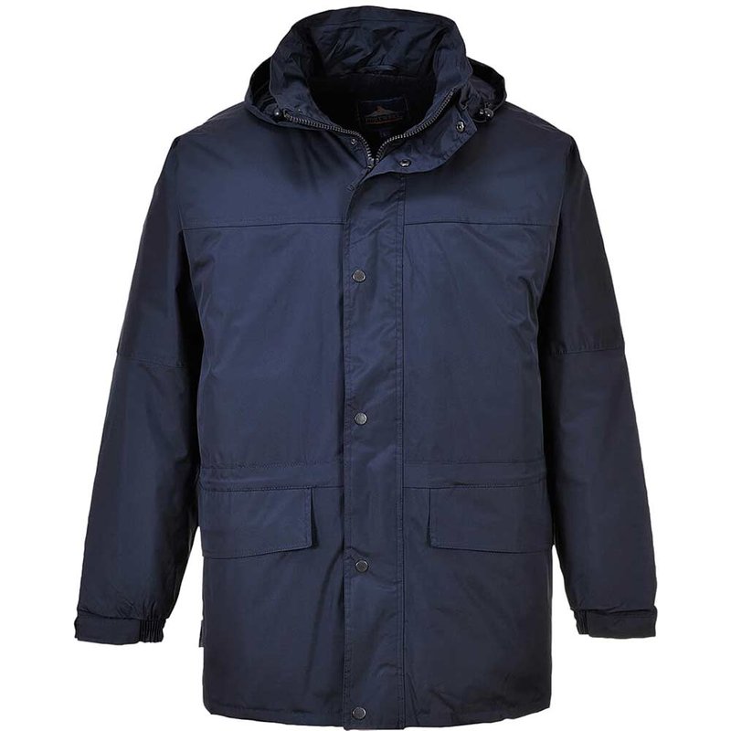 Portwest Mens Oban Fleece Lined Waterproof Jacket Navy L