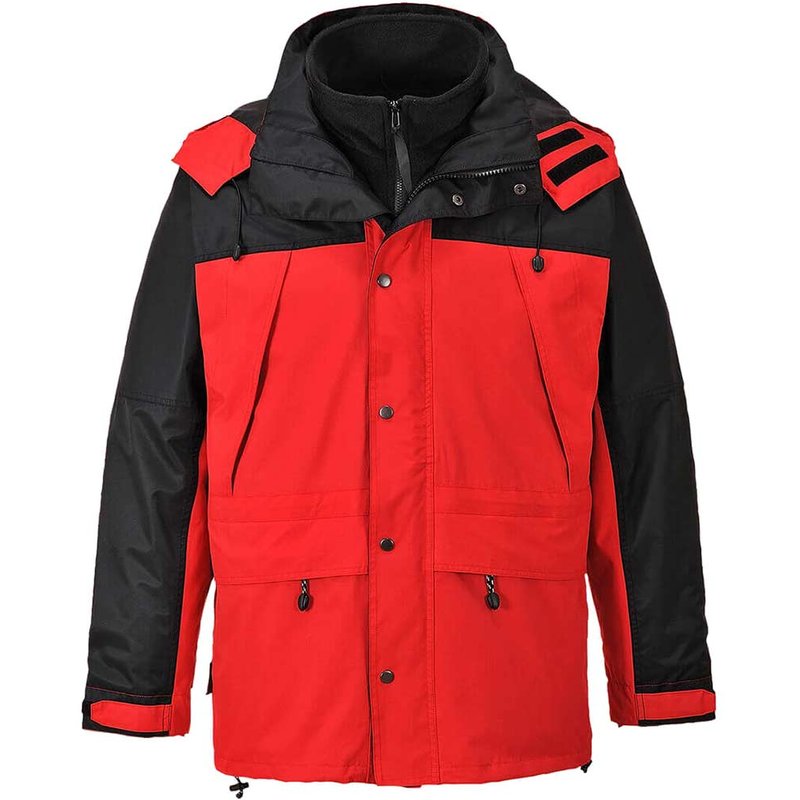 Orkney Mens 3-in-1 Breathable Jacket Red L