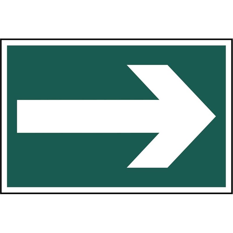 Scan Arrow Symbol - PVC Sign 300 x 200mm 15121