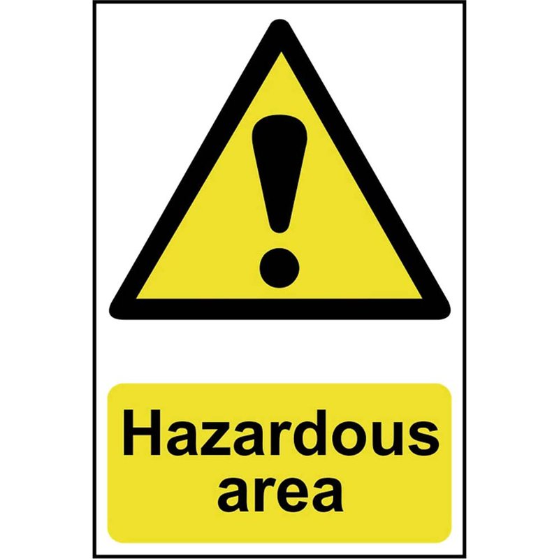 Scan Hazardous Area - PVC Sign 400 x 600mm 4107
