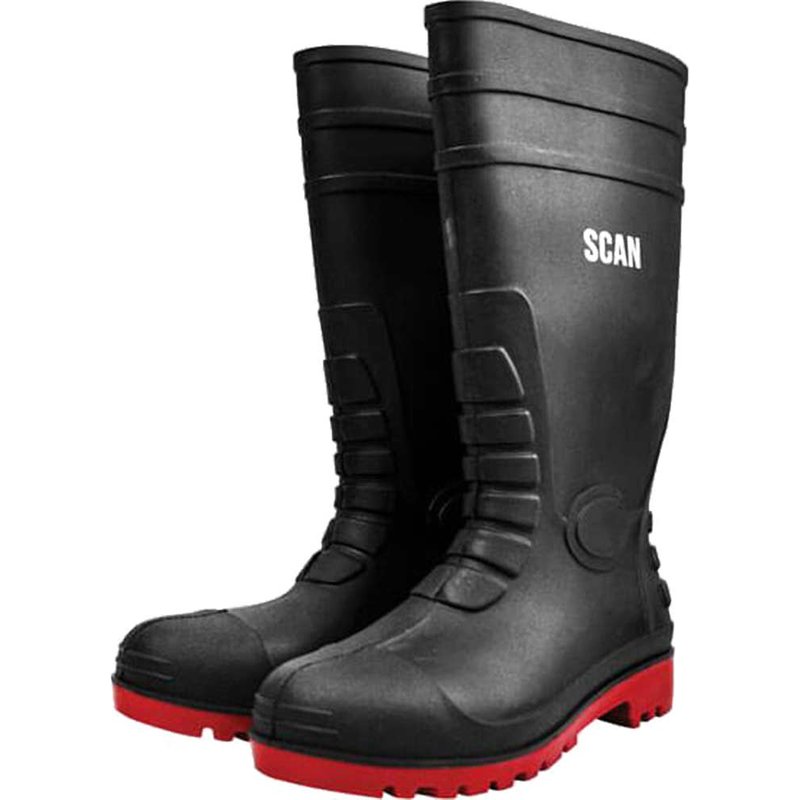 Scan Safety Wellingtons UK 10 EUR 44 W-6037 BLACK