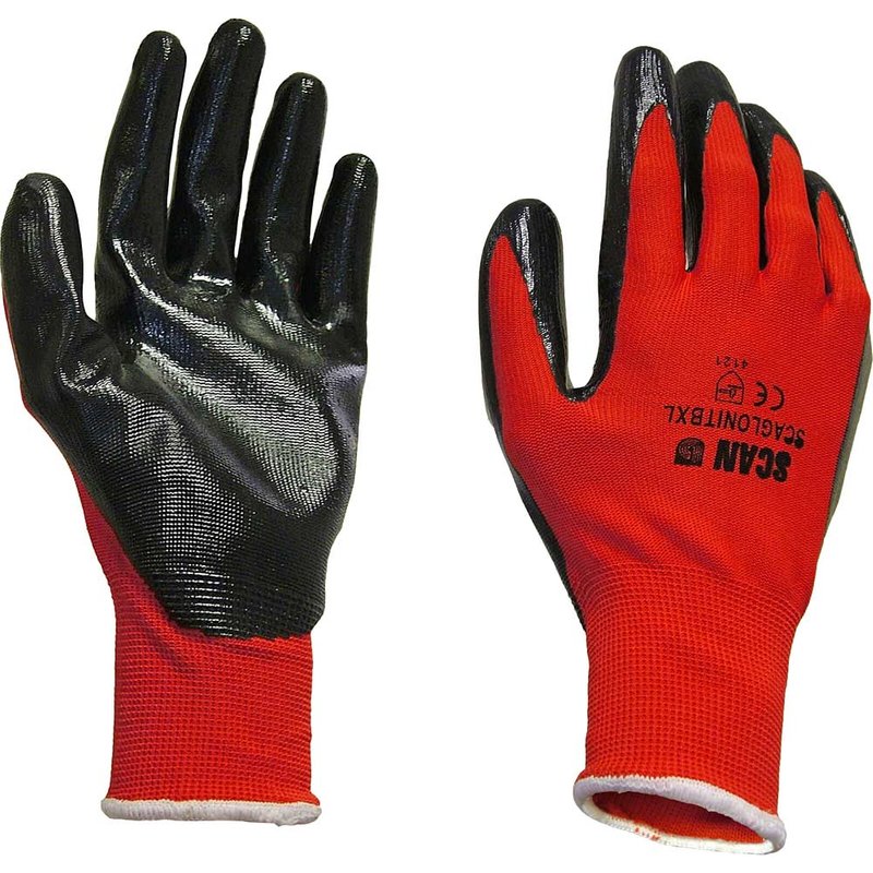 Scan Nitrile Coated Knitted Gloves - XL (Size 10) 2ANK33L-26