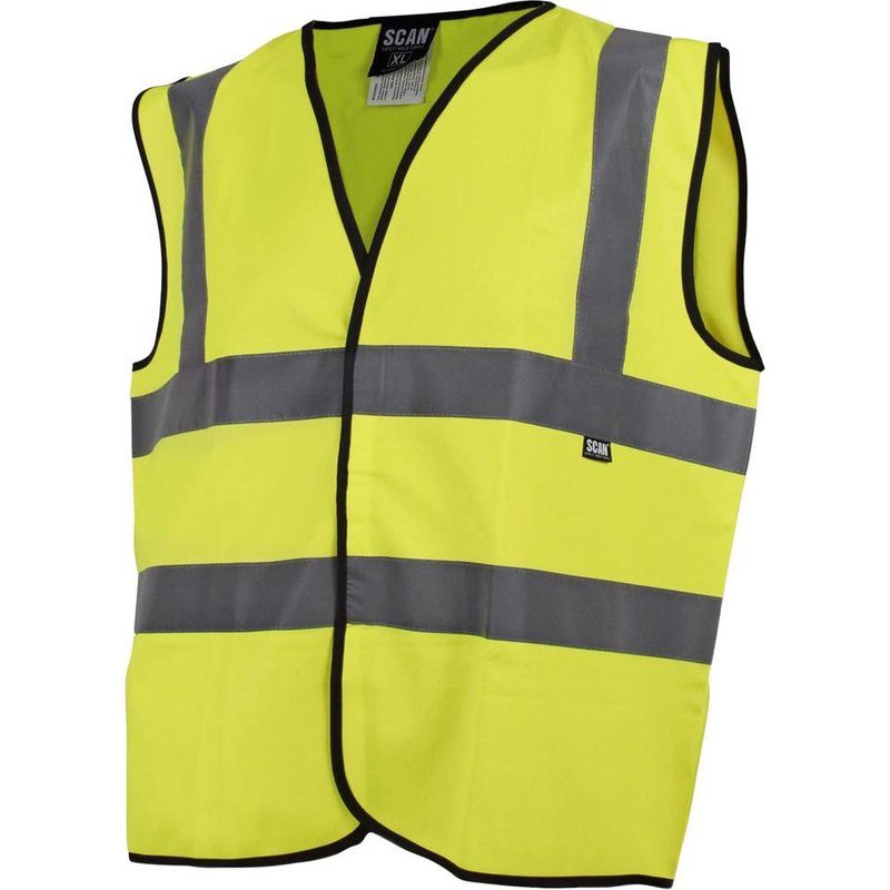 Scan Hi-Vis Yellow Waistcoat - XXXL (56in) UC801