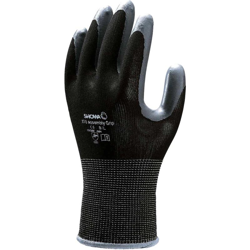 Kew Gardens Multi Purpose Nitrile Coated Gardening Gloves Black L