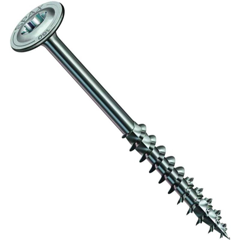 Spax A2 Stainless Steel Washer Head Torx Wood Construction Screws 6mm 60mm Pack of 100