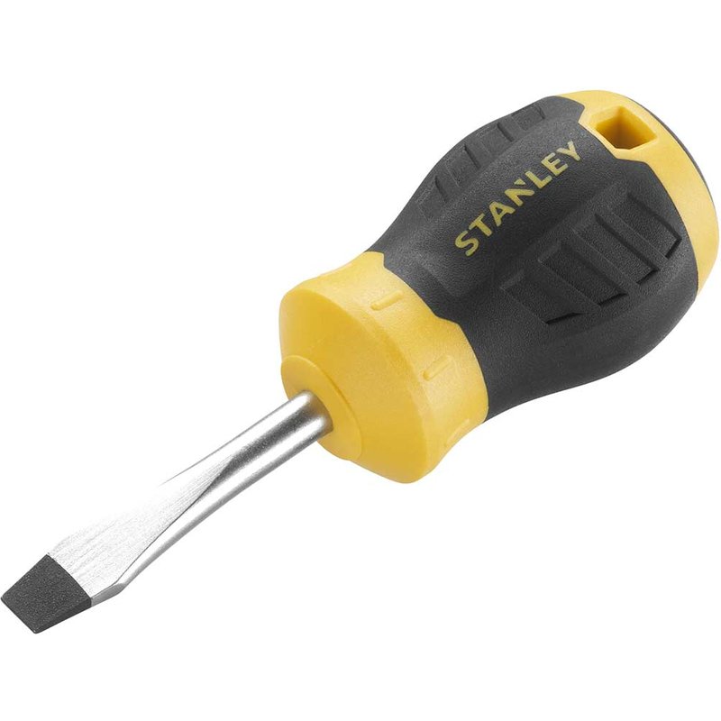 STANLEY® Hand Tools CUSHION GRIP™ Stubby Screwdriver 6.5 x 45mm Flared STHT16147-0