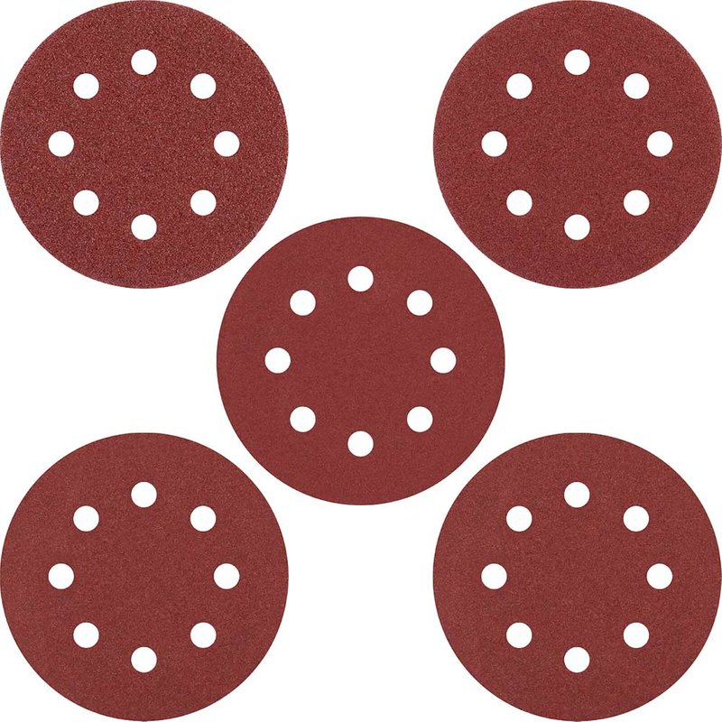 Stanley Hook and Loop ROS Sanding Discs 115mm 115mm 80g Pack of 5