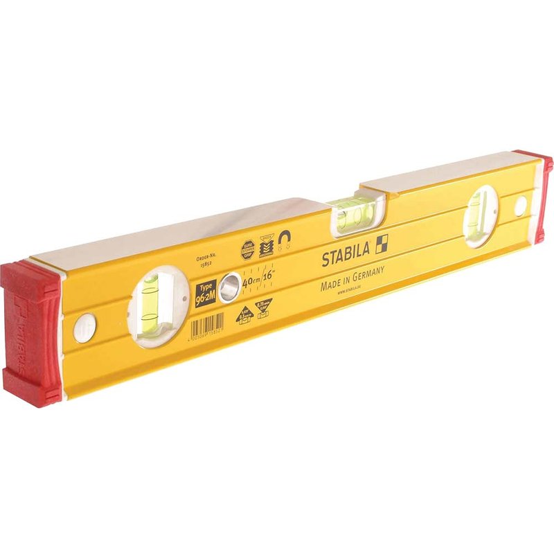 Stabila 96-M-2 Magnetic Spirit Level 3 Vial 40cm 15852