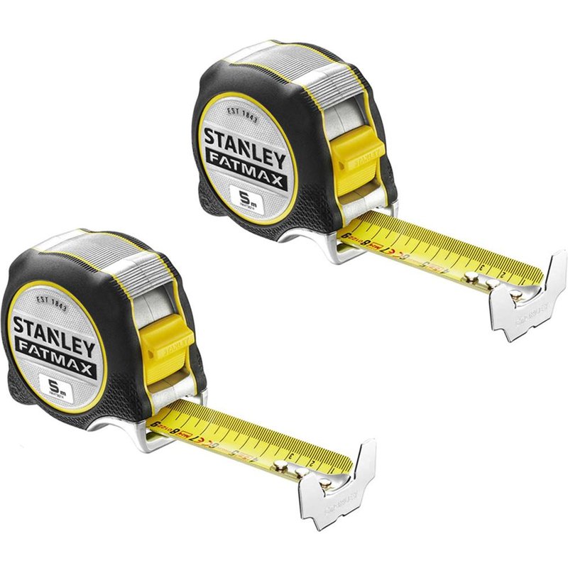 Stanley 2 Piece FatMax XTREME Tape Measure Metric Kit Metric 5m 32mm