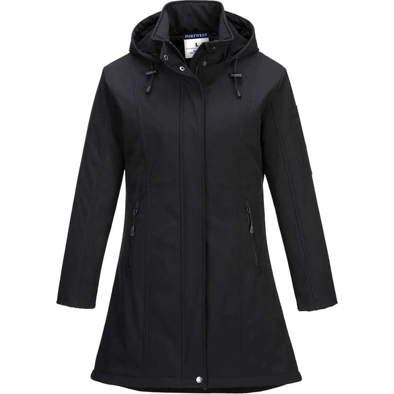 Portwest Carla Womens Softshell Jacket Black XL