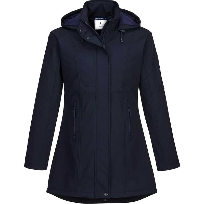 Portwest Carla Womens Softshell Jacket Navy XS
