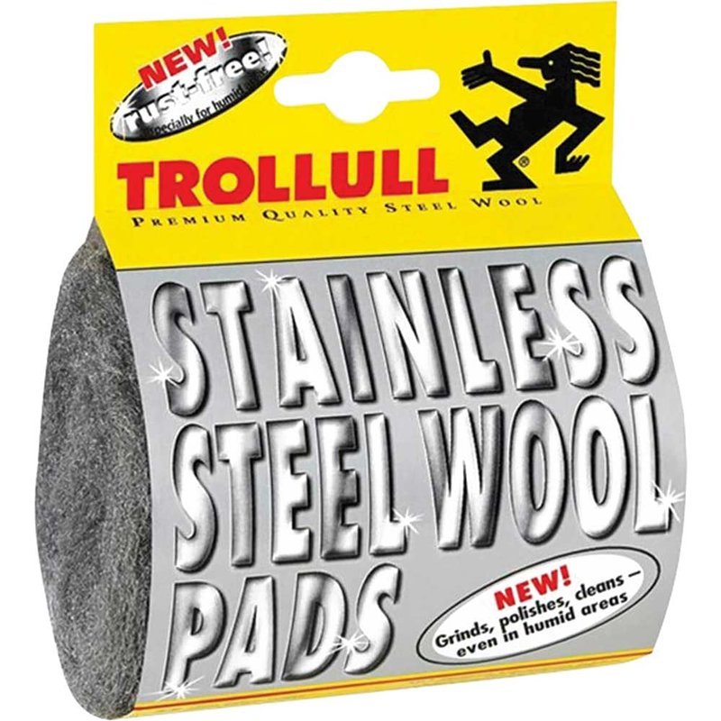 Trollull Stainless Steel Wool Pads (Pack 2) TRL725702