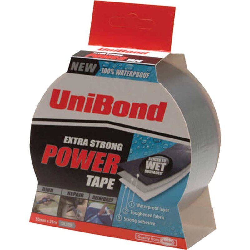 UniBond DIY Power Tape Silver 50mm x 25m 2675767