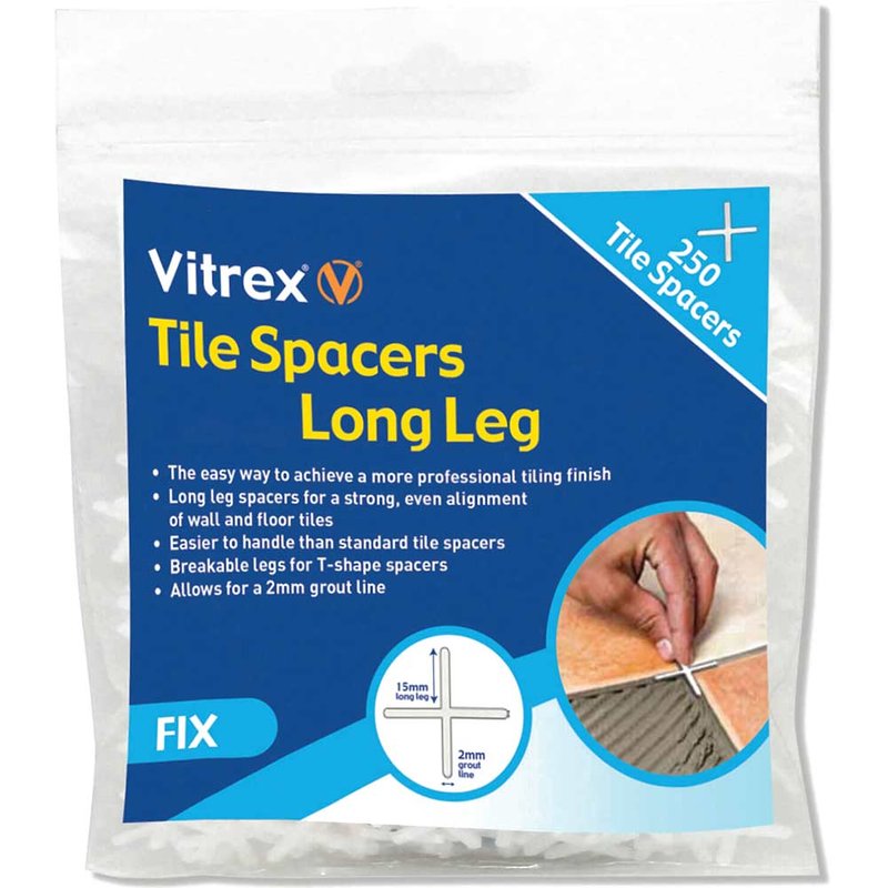 Vitrex Long Leg Spacer 3mm (Pack 250) LLS3250