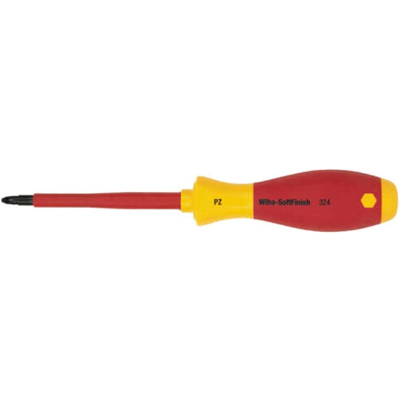 Wiha 324 Series VDE Insulated Pozi Screwdriver PZ3 150mm
