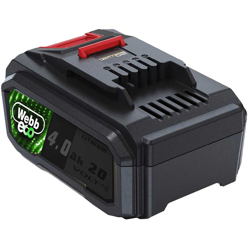 Webb WEV20B4 Genuine 20v Cordless Li-ion Battery 4ah for Eco and X Series 4ah