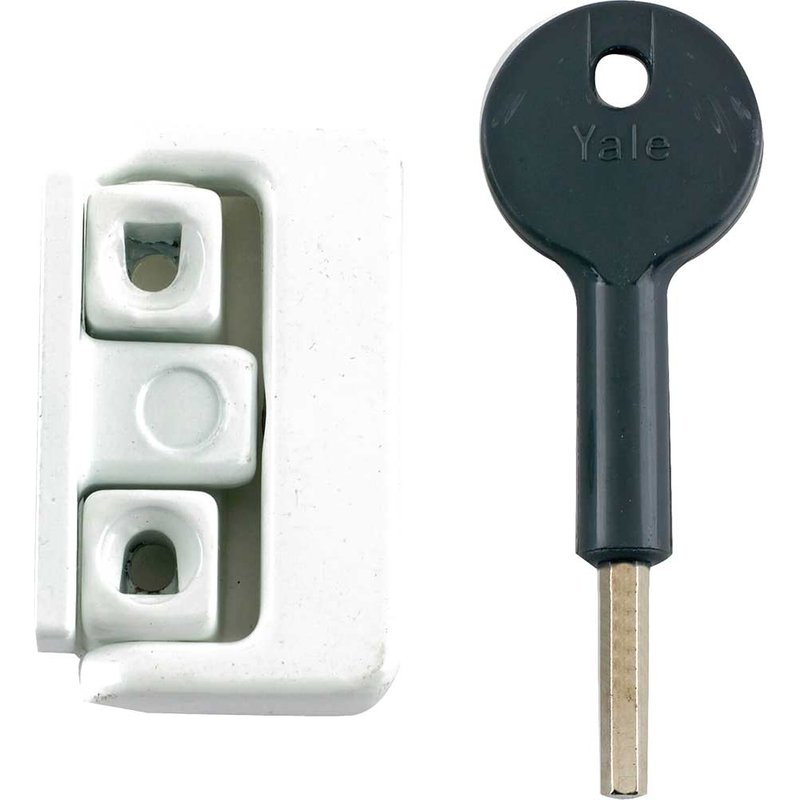 Yale Locks 8K101 Window Latches White Finish Multi Pack of 4 Visi V-8K101-4-WE