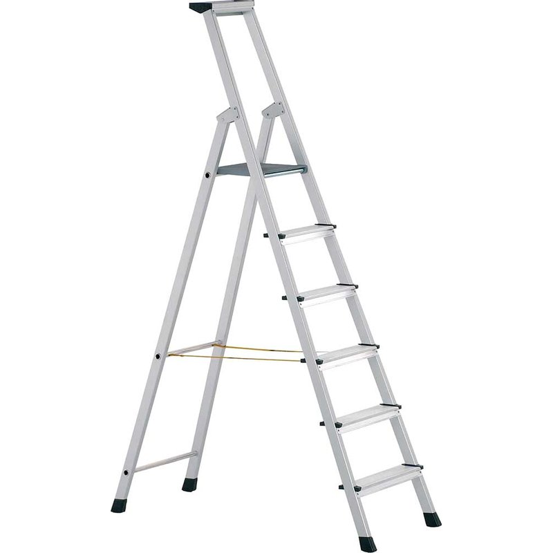 Zarges Anodised Trade Platform Steps, 7 Rungs 41227