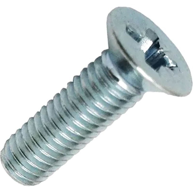 Machine Screw Pozi Countersunk Bright Zinc Plated M5 40mm Pack of 100
