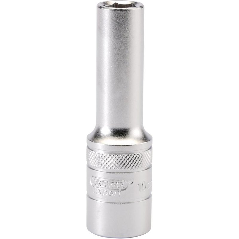 Draper 1/2" Drive Satin Finish Deep Hexagon Socket Metric 1/2" 10mm