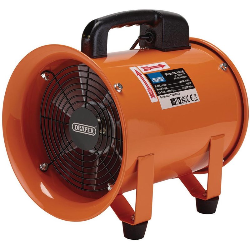 Draper 230V Air Mover Ventilator 8 inch/200mm 180W, none