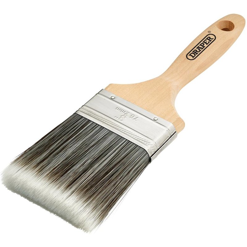 Draper Wood Handle Synthetic Paint Brush 76mm