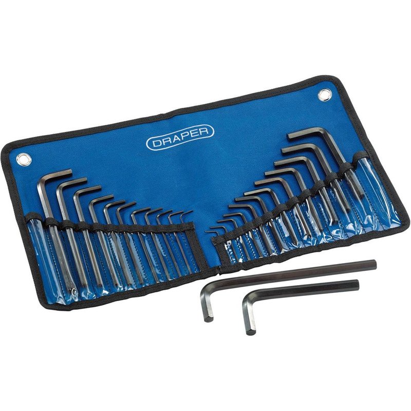 Draper 25 Piece Hexagon Allen Key Set Metric and Imperial