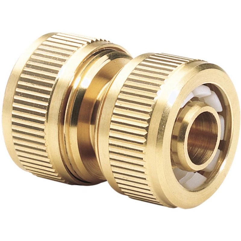 Draper Expert Brass Hose Pipe Repair Connector 1/2" / 12.5mm Pack of 1