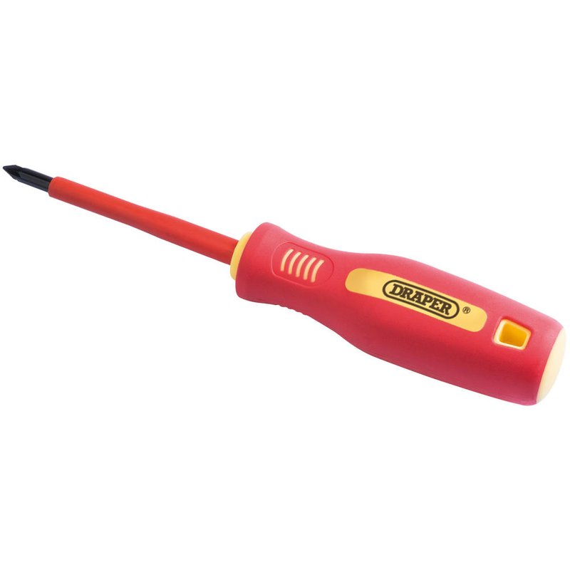 Draper VDE Insulated Pozi Screwdriver PZ1 80mm