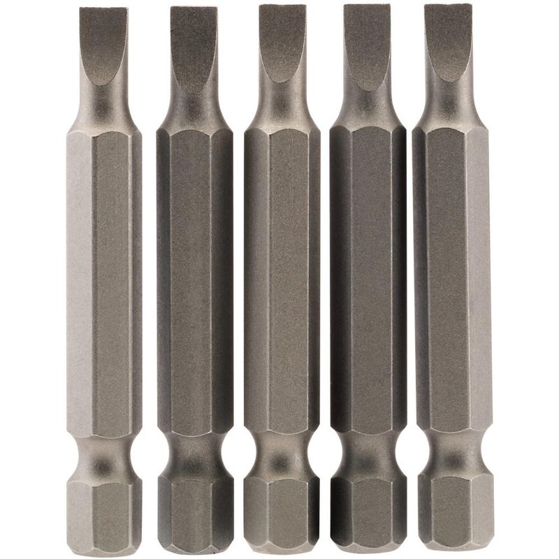 Draper Slotted Screwdriver Bit 4.5mm 50mm Pack of 5
