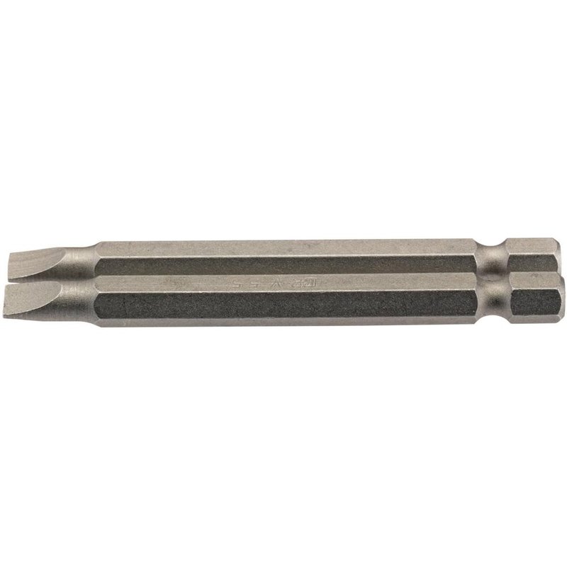 Draper Slotted Screwdriver Bit 5.5mm 75mm Pack of 2